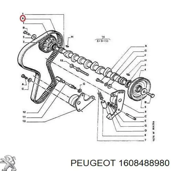  Peugeot/Citroen 1608488980 preço, a partir de 43,05 USD