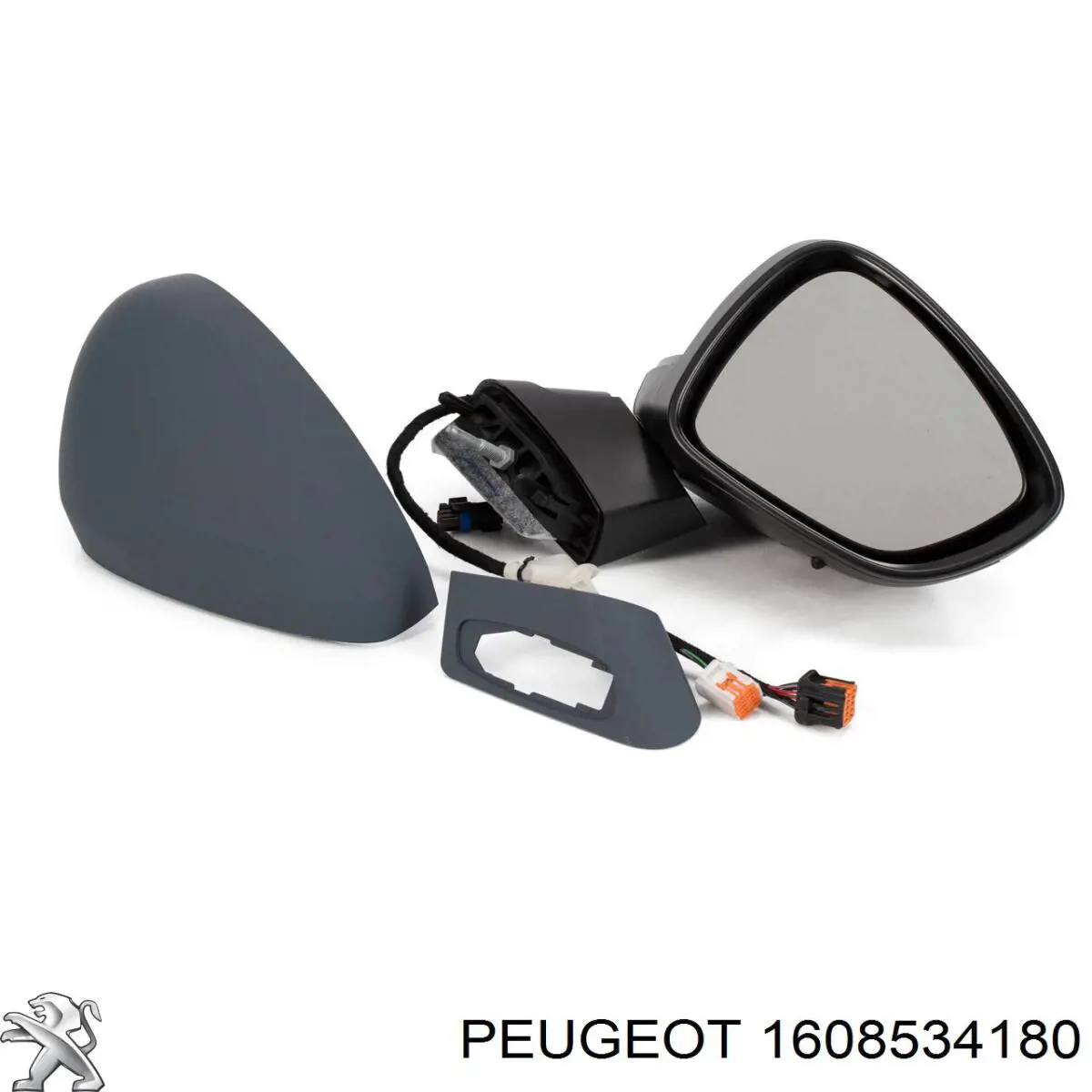 1608534180 Peugeot/Citroen Espelho de retrovisão direito