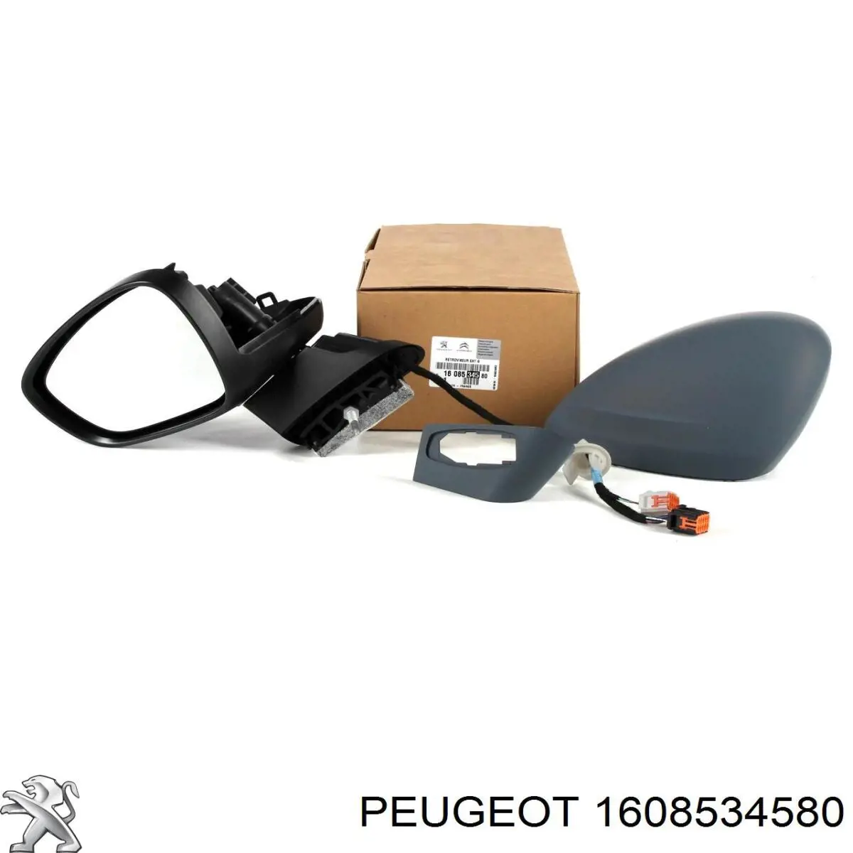 1608534580 Peugeot/Citroen Espelho de retrovisão esquerdo