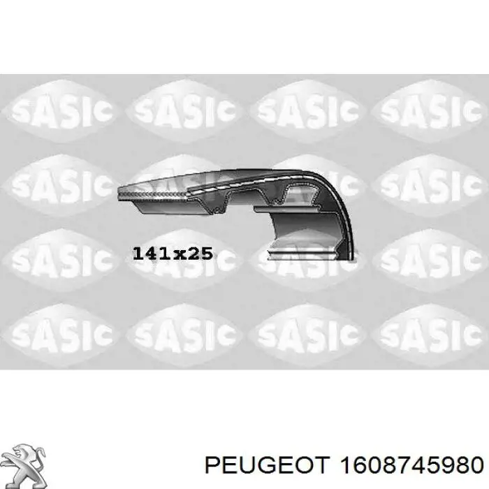 Compre 1608745980 Peugeot/Citroen Correia do mecanismo de distribuição de gás