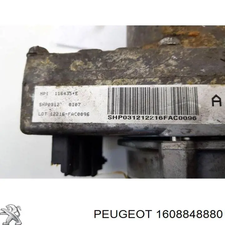 Bomba da Direção hidrâulica assistida 1608848880 Peugeot/Citroen