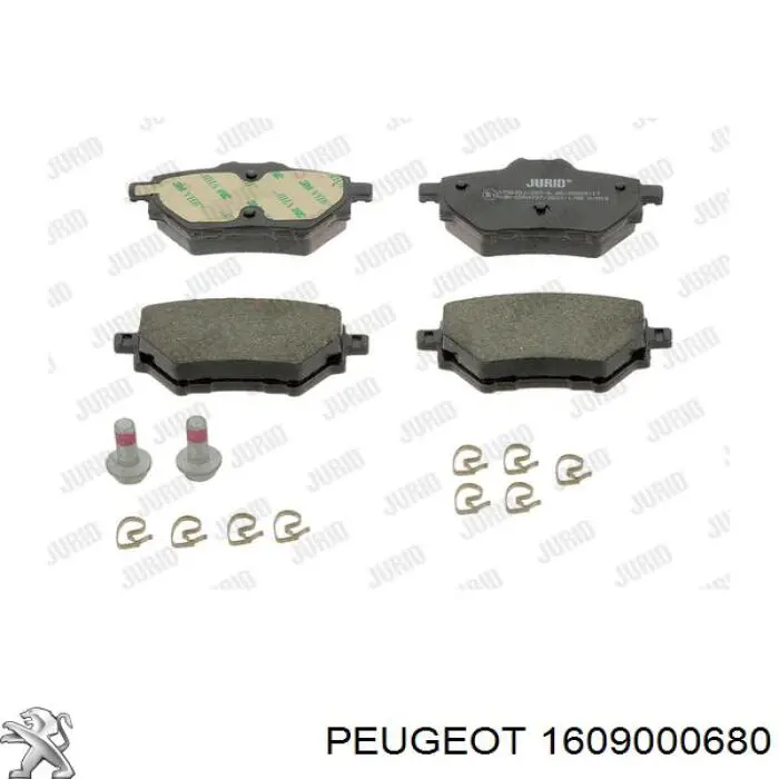 Sapatas do freio traseiras de disco Peugeot/Citroen 1609000680 preço, a partir de 24,36 USD