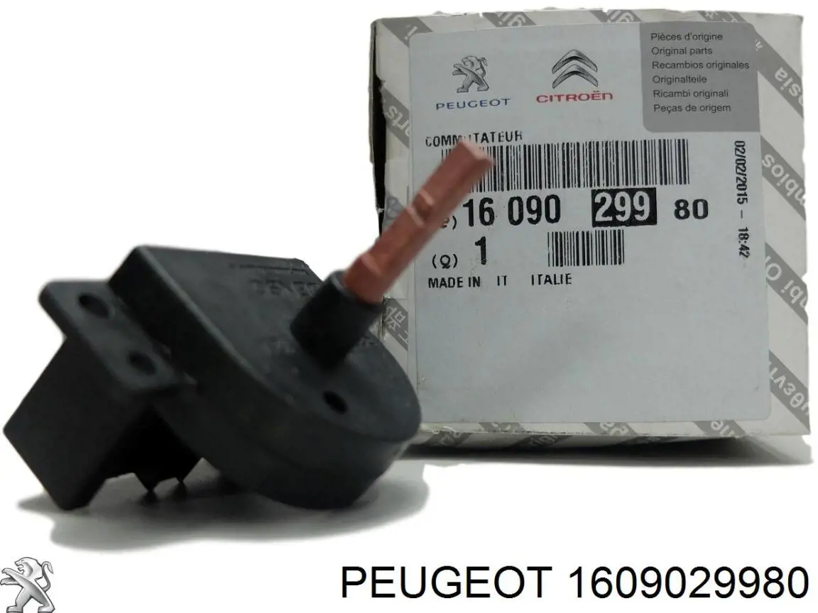 Resistor (resistência) de ventilador de forno (de aquecedor de salão) 1609029980 Peugeot/Citroen
