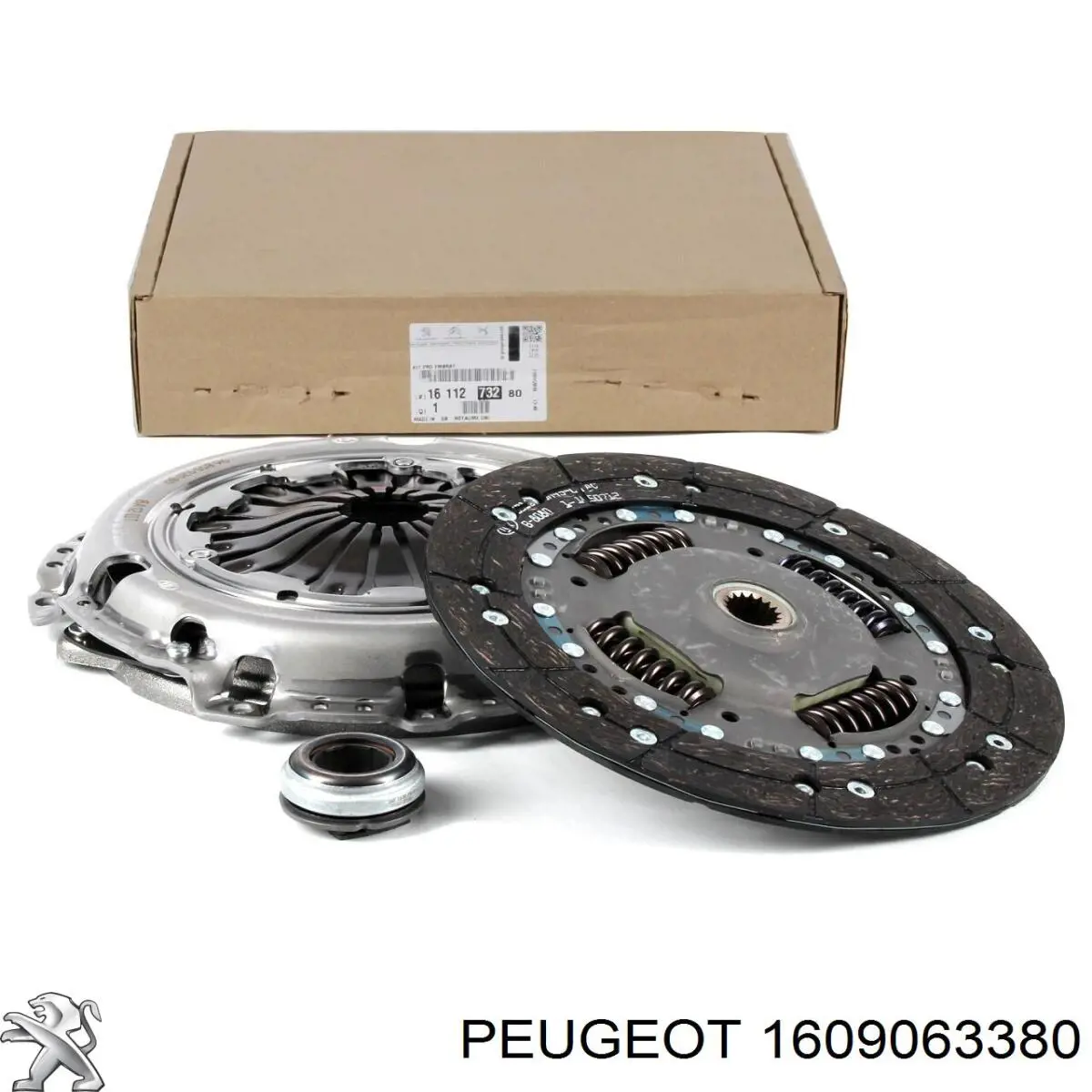 Compre 1609063380 Peugeot/Citroen Kit de embraiagem (3 peças)