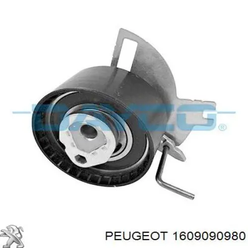 Rolo de reguladora de tensão da correia do mecanismo de distribuição de gás Peugeot/Citroen 1609090980