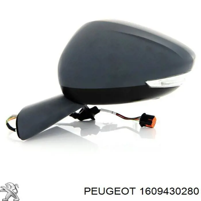 1609430280 Peugeot/Citroen Espelho de retrovisão esquerdo