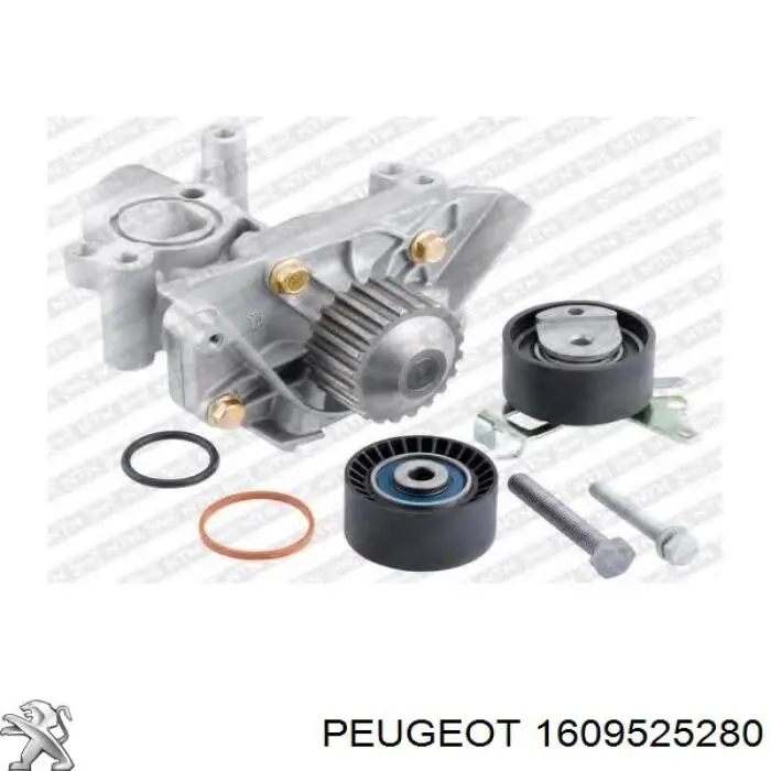 Compre 1609525280 Peugeot/Citroen Correia do mecanismo de distribuição de gás, kit