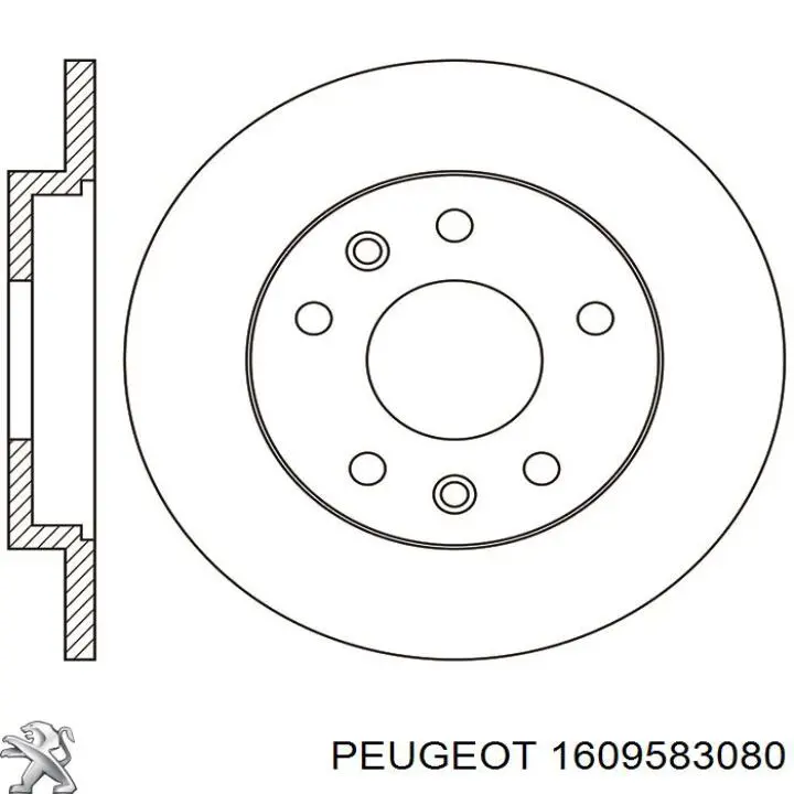Disco do freio traseiro Peugeot/Citroen 1609583080 preço, a partir de 56,18 USD