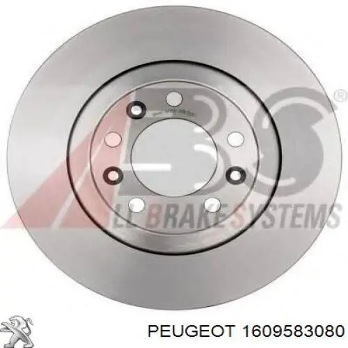 Compre 1609583080 Peugeot/Citroen Disco do freio traseiro