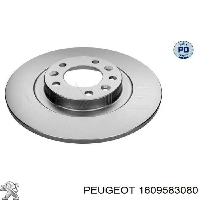1609583080 Peugeot/Citroen Disco do freio traseiro