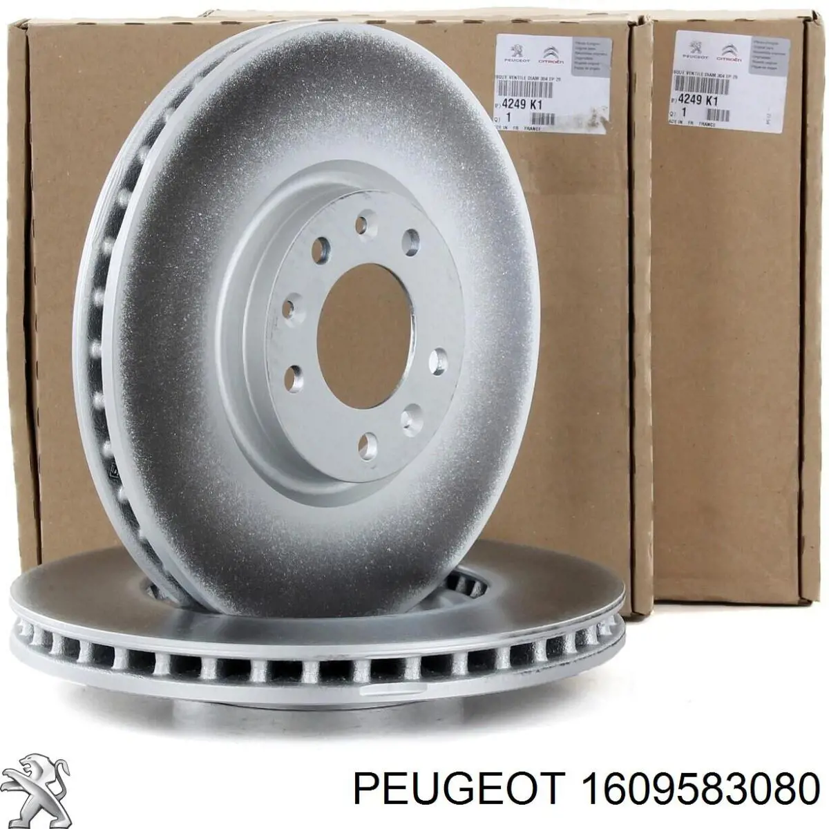 Disco do freio traseiro Peugeot/Citroen 1609583080