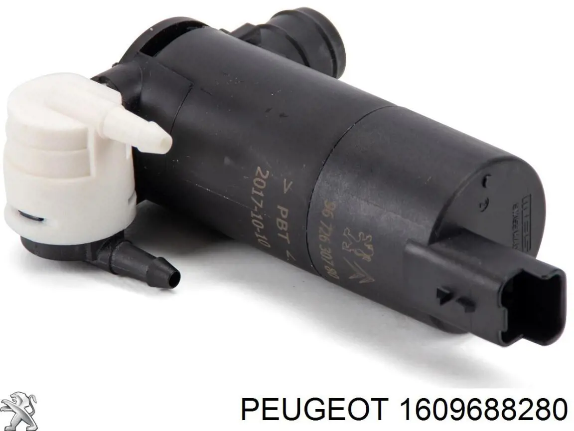 1609688280 Peugeot/Citroen Bomba de motor de fluido para lavador de vidro dianteiro