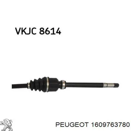 Semieixo (acionador) dianteiro direito Peugeot/Citroen 3273VK preço, a partir de 100,45 USD