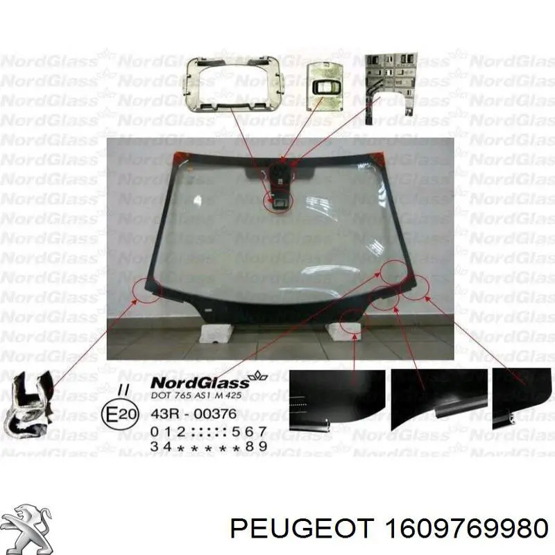 1637853380 Peugeot/Citroen Pára-brisas