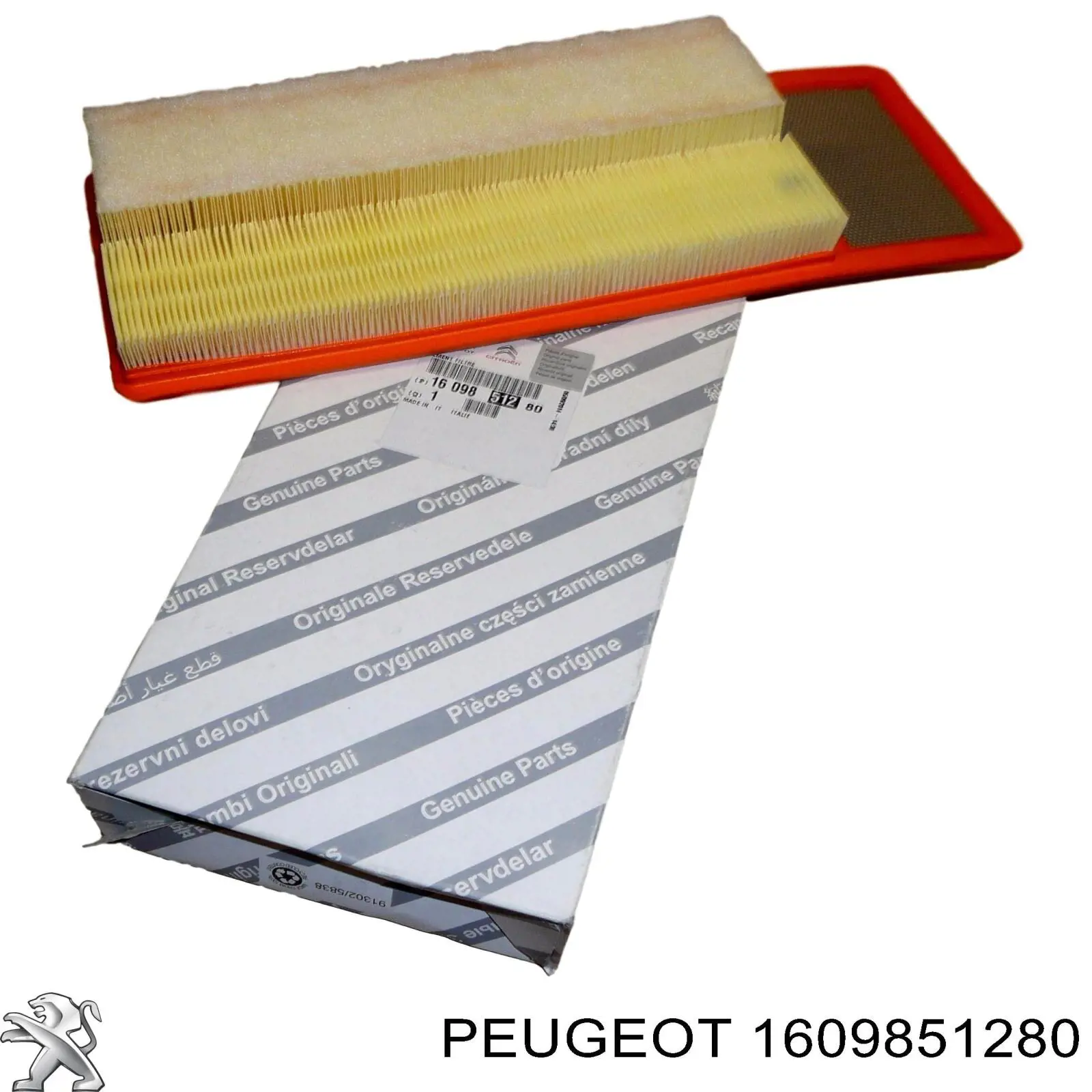 1609851280 Peugeot/Citroen Filtro de ar