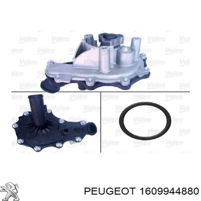 Bomba de água (bomba) de esfriamento, montada com caixa Peugeot/Citroen 1609944880 preço, a partir de 74,62 USD