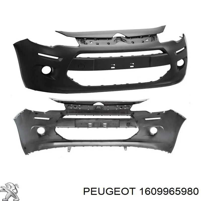 1609965980 Peugeot/Citroen Pára-choque dianteiro