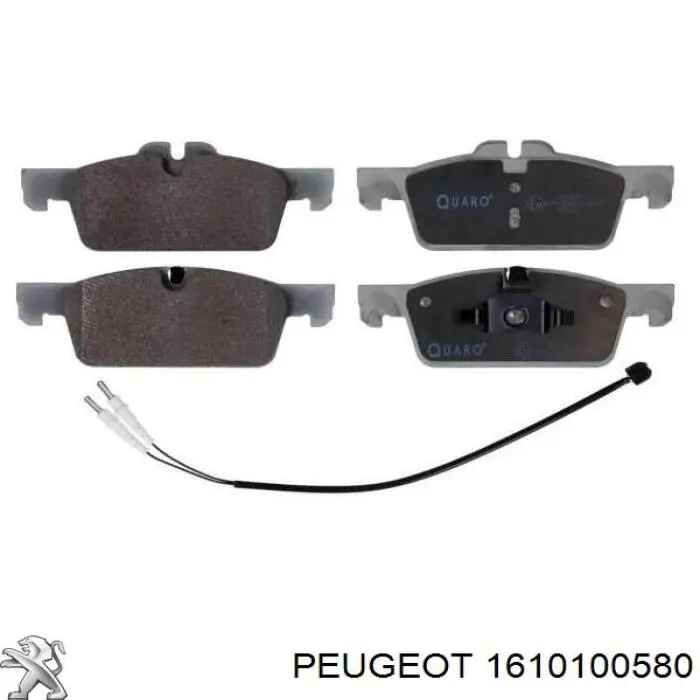 Sapatas do freio dianteiras de disco Peugeot/Citroen 1610100580 preço, a partir de 38,66 USD