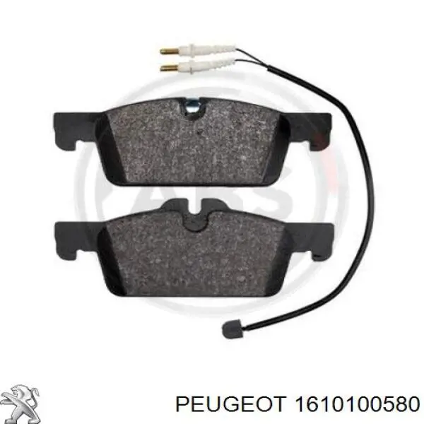 Compre 1610100580 Peugeot/Citroen Sapatas do freio dianteiras de disco