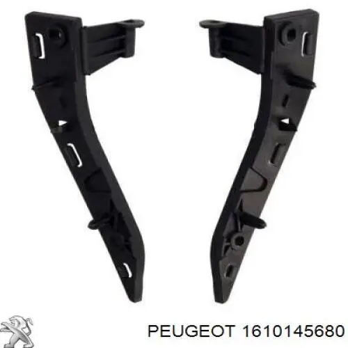 1610145680 Peugeot/Citroen Kit de suportes/ fixações do para-choque dianteiro