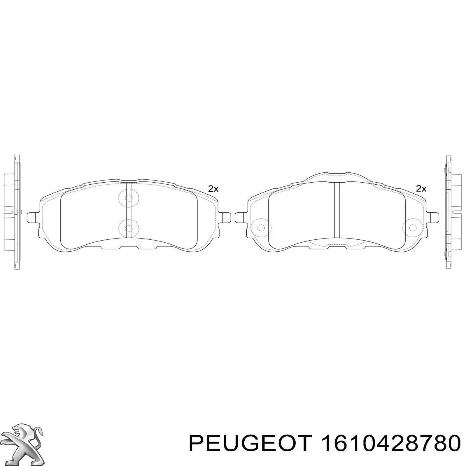 Sapatas do freio dianteiras de disco Peugeot/Citroen 1610428780 preço, a partir de 31,17 USD