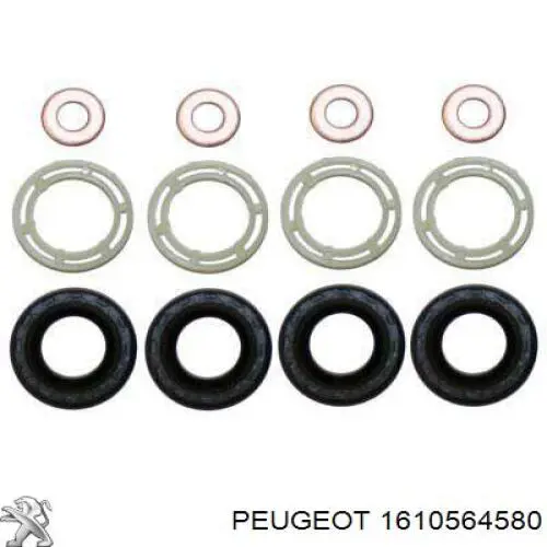 1610564580 Peugeot/Citroen Anel (arruela) do injetor de ajuste