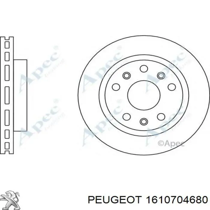 Disco do freio dianteiro Peugeot/Citroen 1610704680 preço, a partir de 42,36 USD