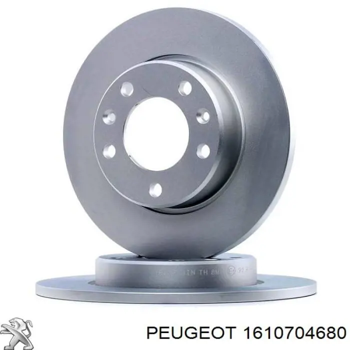 Compre 1610704680 Peugeot/Citroen Disco do freio dianteiro