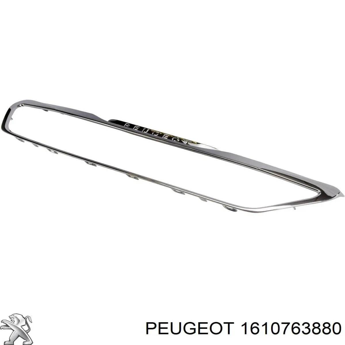 Compre 1610763880 Peugeot/Citroen Placa sobreposta (carcaça) de grelha do radiador