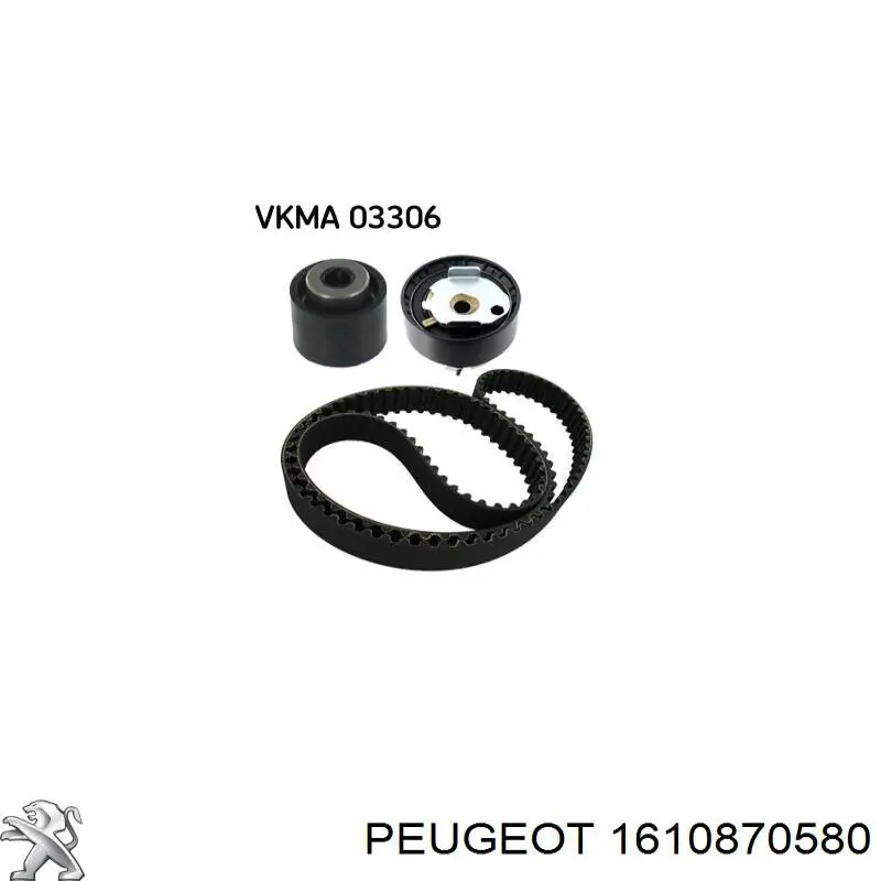 1610870580 Peugeot/Citroen Correia do mecanismo de distribuição de gás