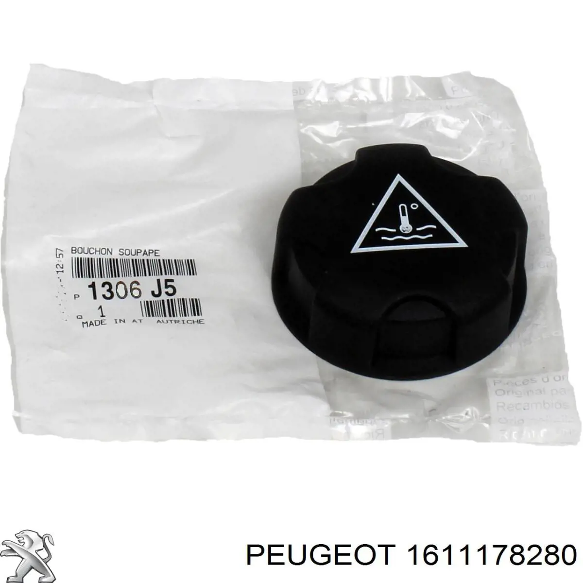 Sensor de temperatura do fluido de esfriamento 1611178280 Peugeot/Citroen