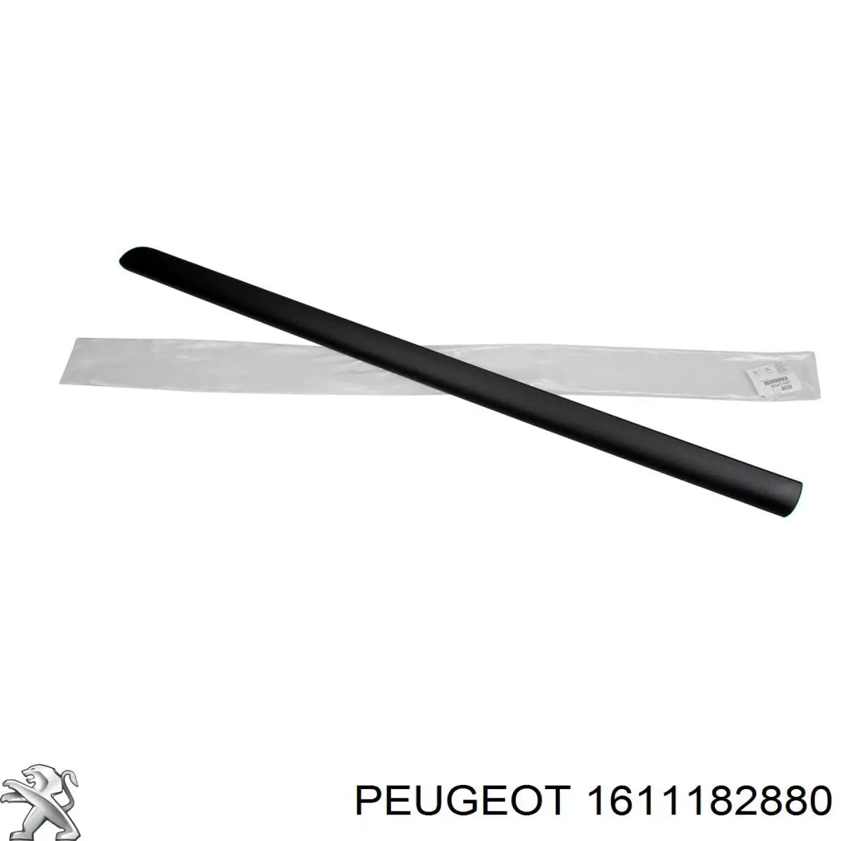 Placa sobreposta central do pára-choque dianteiro 1611182880 Peugeot/Citroen
