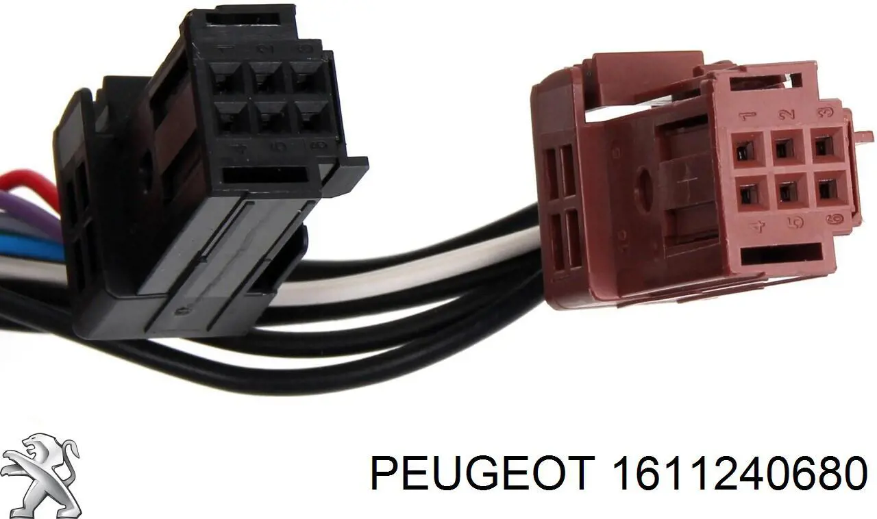 Espelho de retrovisão esquerdo Peugeot/Citroen 1611240680