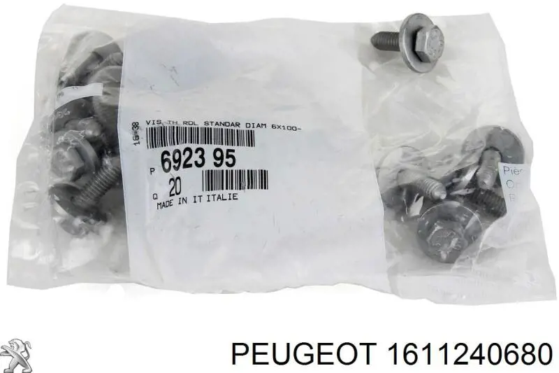 1611240680 Peugeot/Citroen Espelho de retrovisão esquerdo