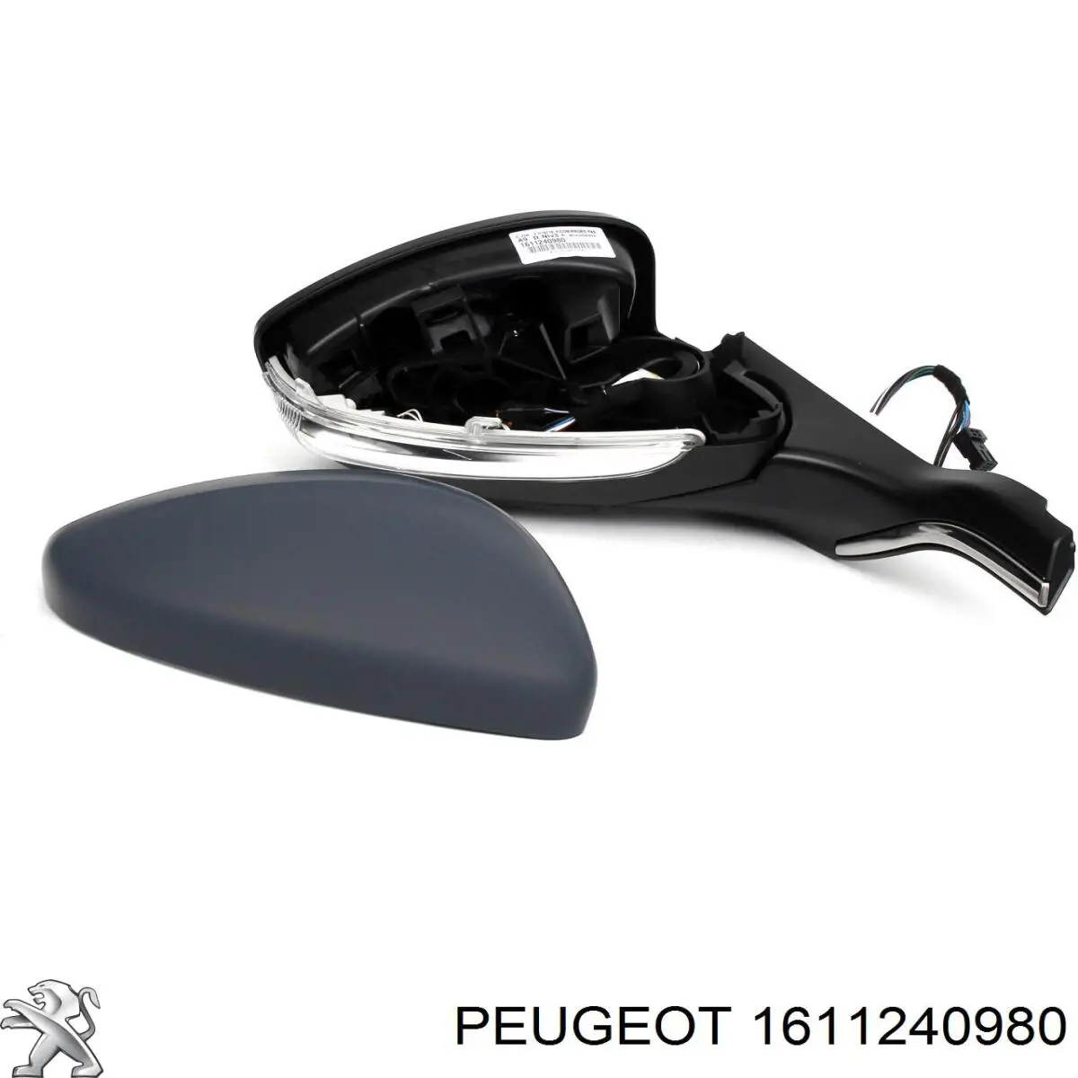 1611240980 Peugeot/Citroen Espelho de retrovisão direito