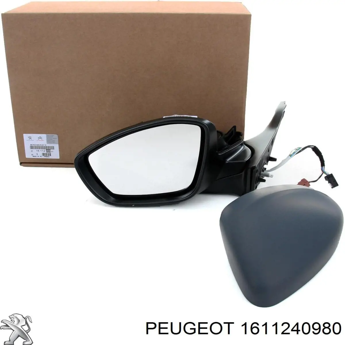 Compre 1611240980 Peugeot/Citroen Espelho de retrovisão direito