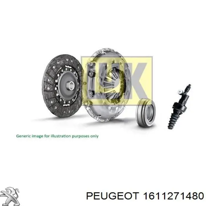 Compre 1611271480 Peugeot/Citroen Rolamento de liberação de embraiagem