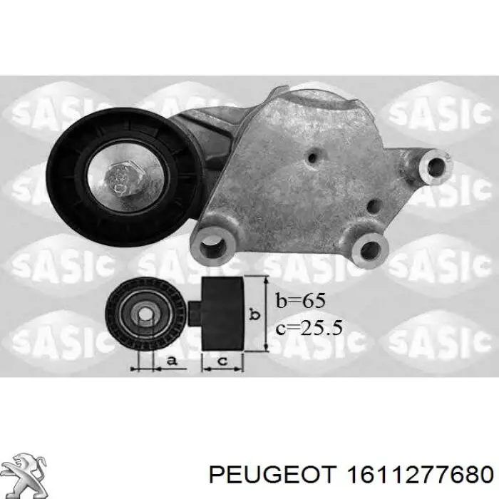 Correia dos conjuntos de transmissão, kit 1611277680 Peugeot/Citroen