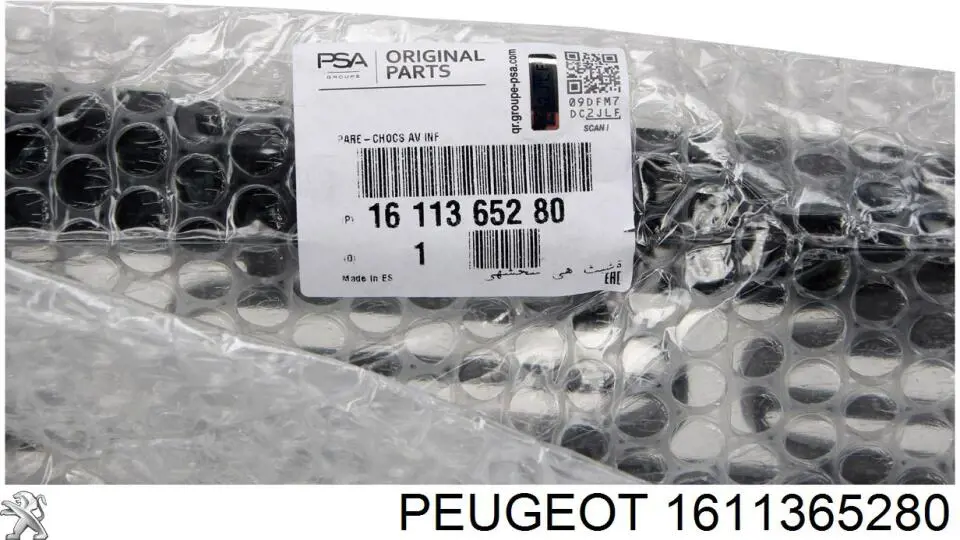 1611365280 Peugeot/Citroen Pára-choque dianteiro, parte inferior