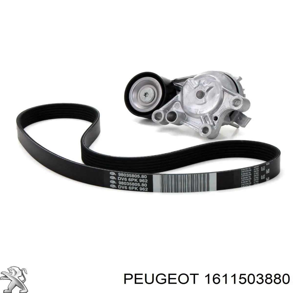 1611503880 Peugeot/Citroen Correia dos conjuntos de transmissão, kit