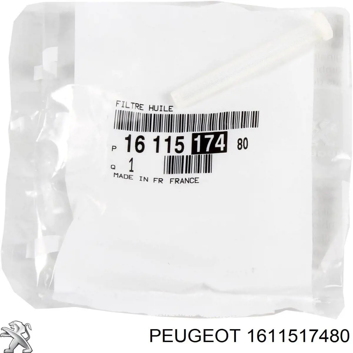 Filtro de fornecimento de óleo de turbina 1611517480 Peugeot/Citroen