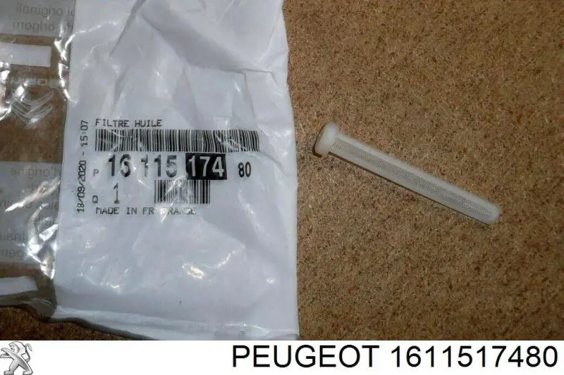1611517480 Peugeot/Citroen Filtro de fornecimento de óleo de turbina
