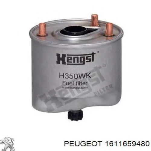 Filtro de combustível Peugeot/Citroen 1611659480 preço, a partir de 23,09 USD