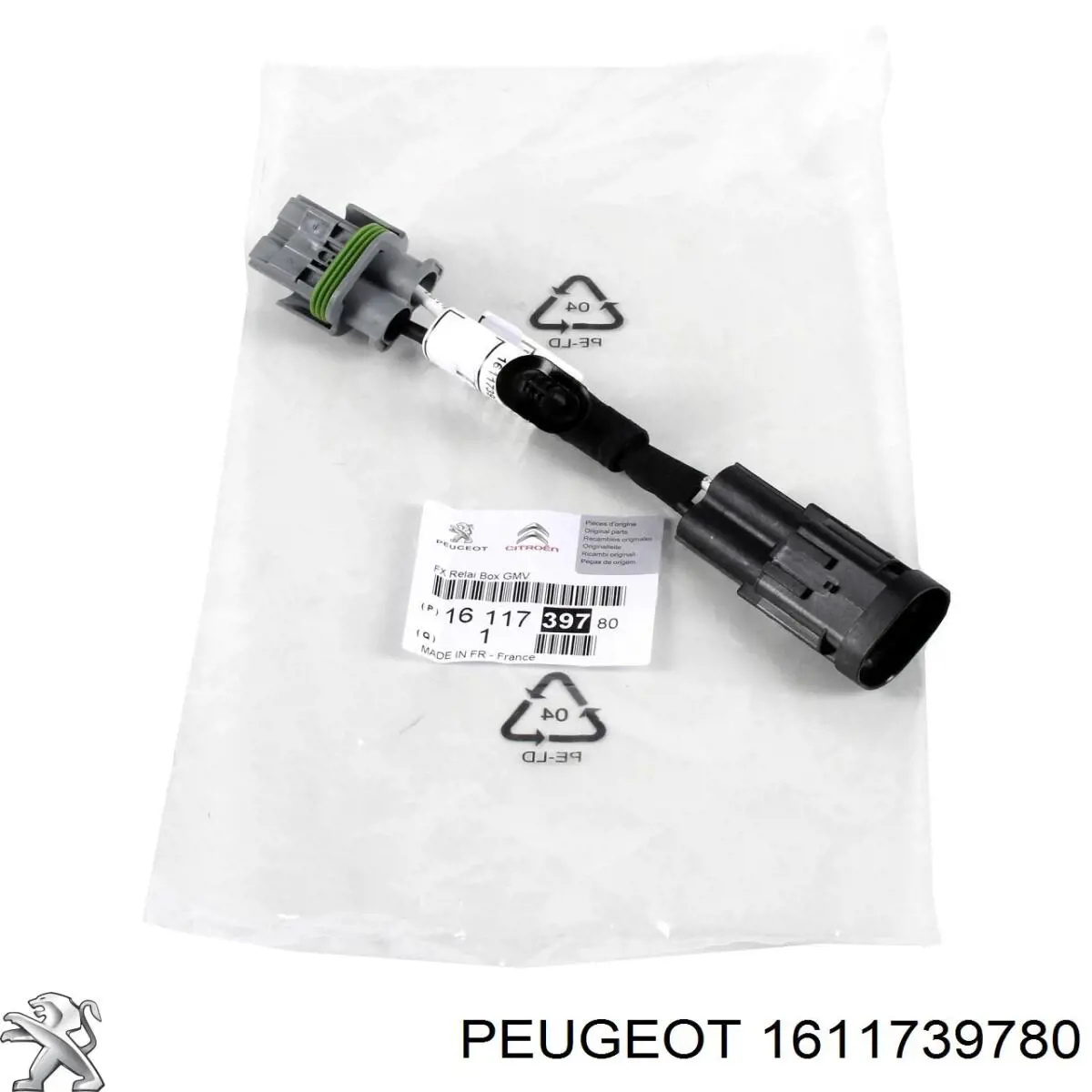 Compre 1611739780 Peugeot/Citroen Fios isolados de motor de ventilador de esfriamento