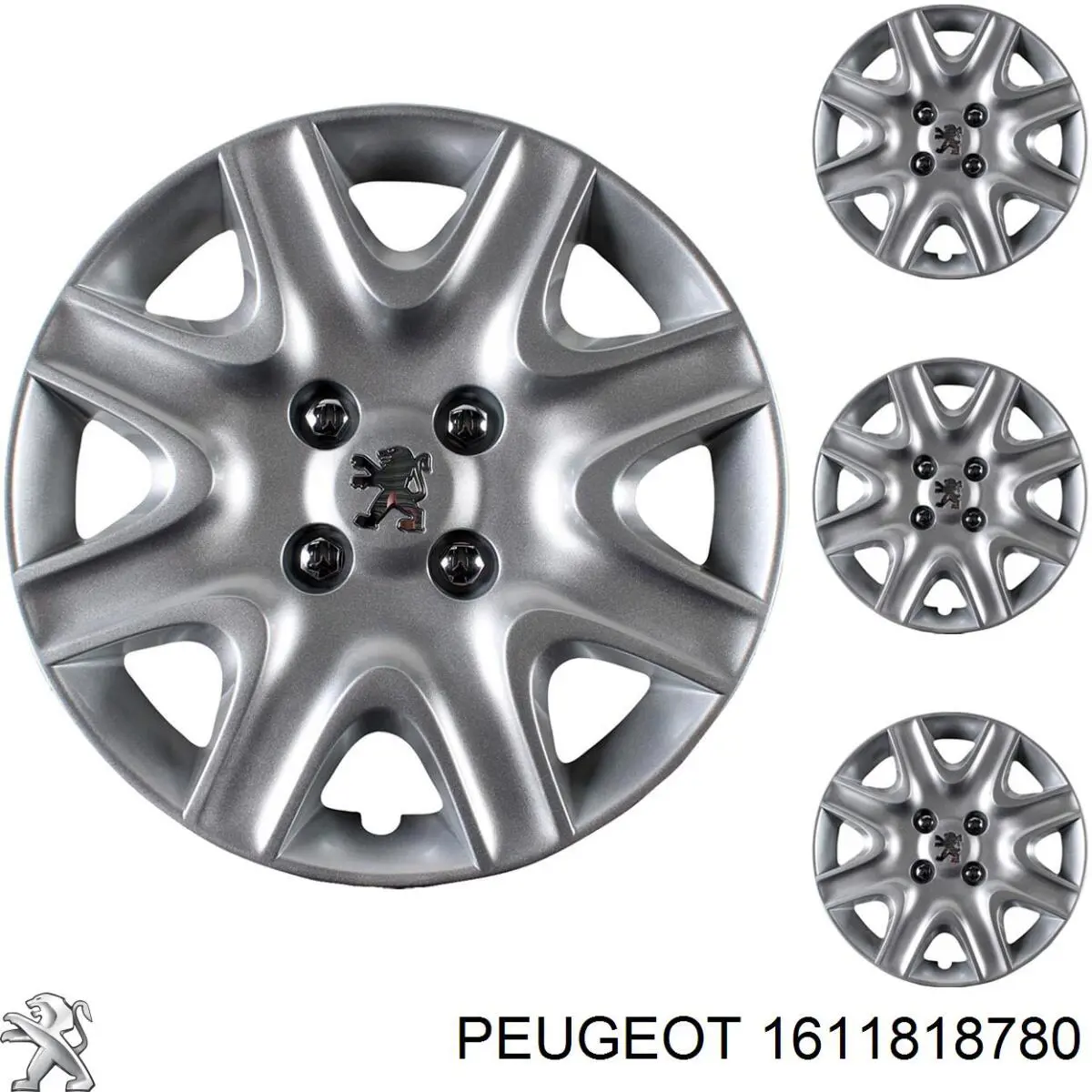 Compre 1611818780 Peugeot/Citroen Calota de parafuso de roda