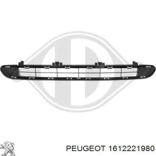 Pára-choque dianteiro 1612221980 Peugeot/Citroen