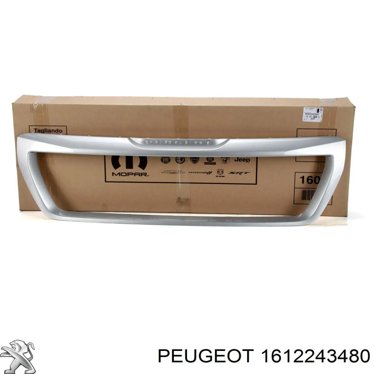 Moldura de grelha do radiador 1612243480 Peugeot/Citroen