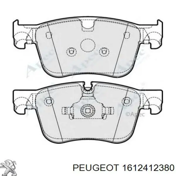 Sapatas do freio dianteiras de disco Peugeot/Citroen 1612412380 preço, a partir de 37,80 USD