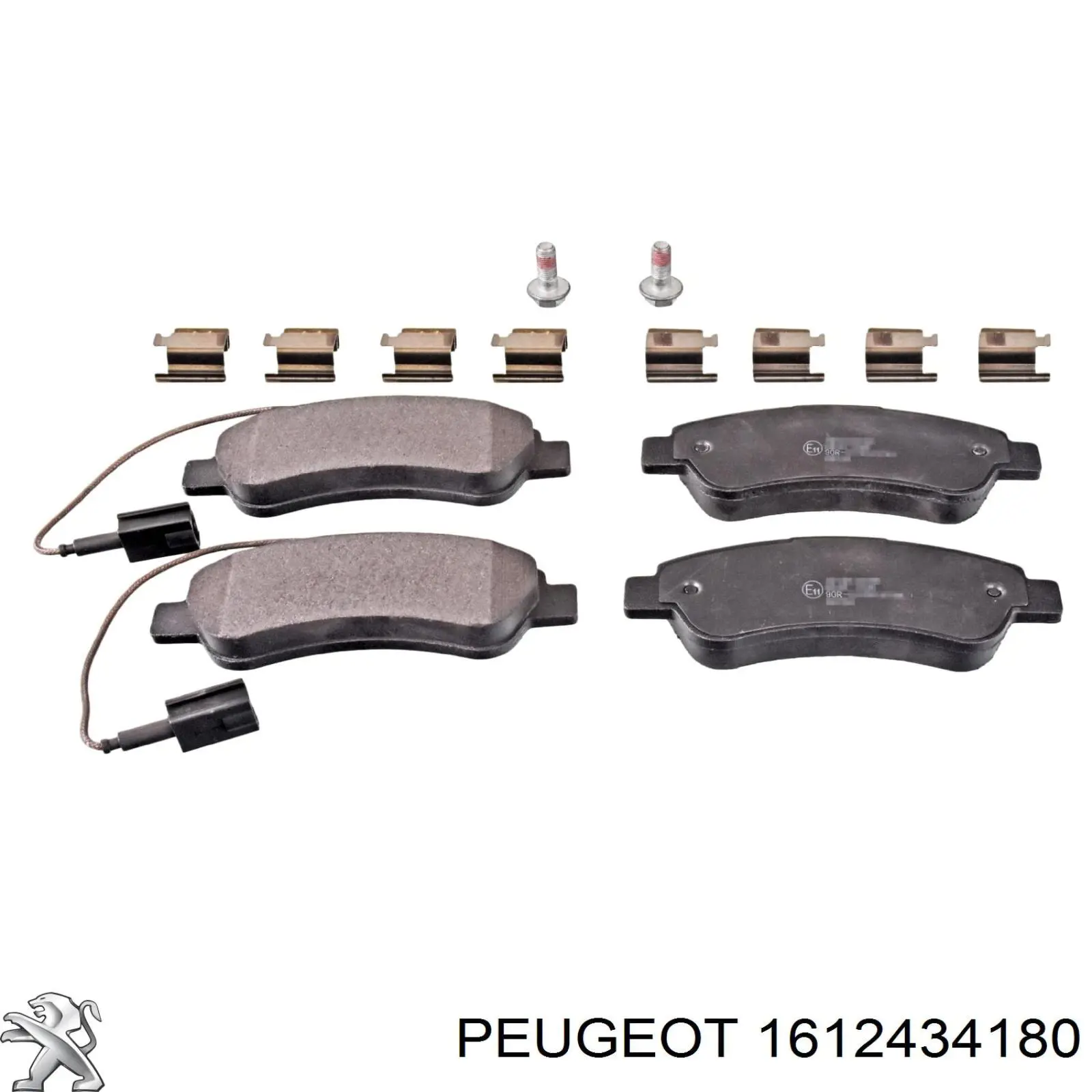 Compre 1612434180 Peugeot/Citroen Sapatas do freio traseiras de disco
