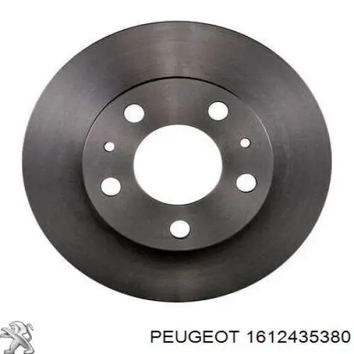 Disco do freio dianteiro 1612435380 Peugeot/Citroen